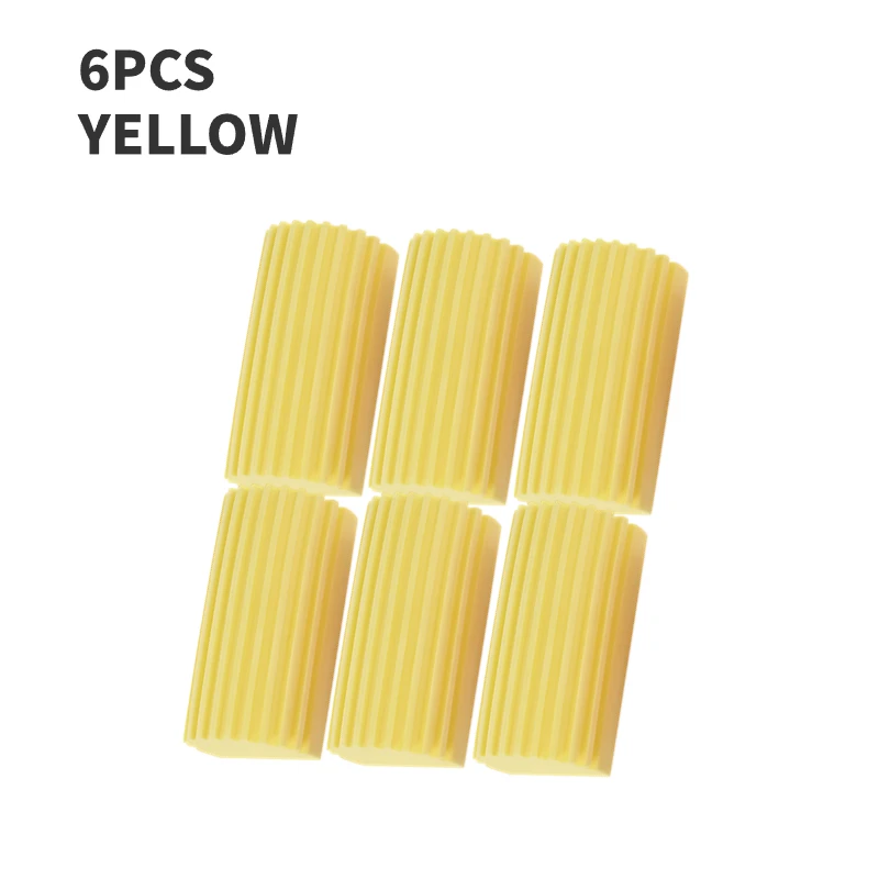 Esponjas de limpieza de polvo, esponja Pva, esponja de limpieza con absorción de agua, esponjas de limpieza para el hogar y el coche, algodón de fricción, 1/3/6 Uds.: Rojo