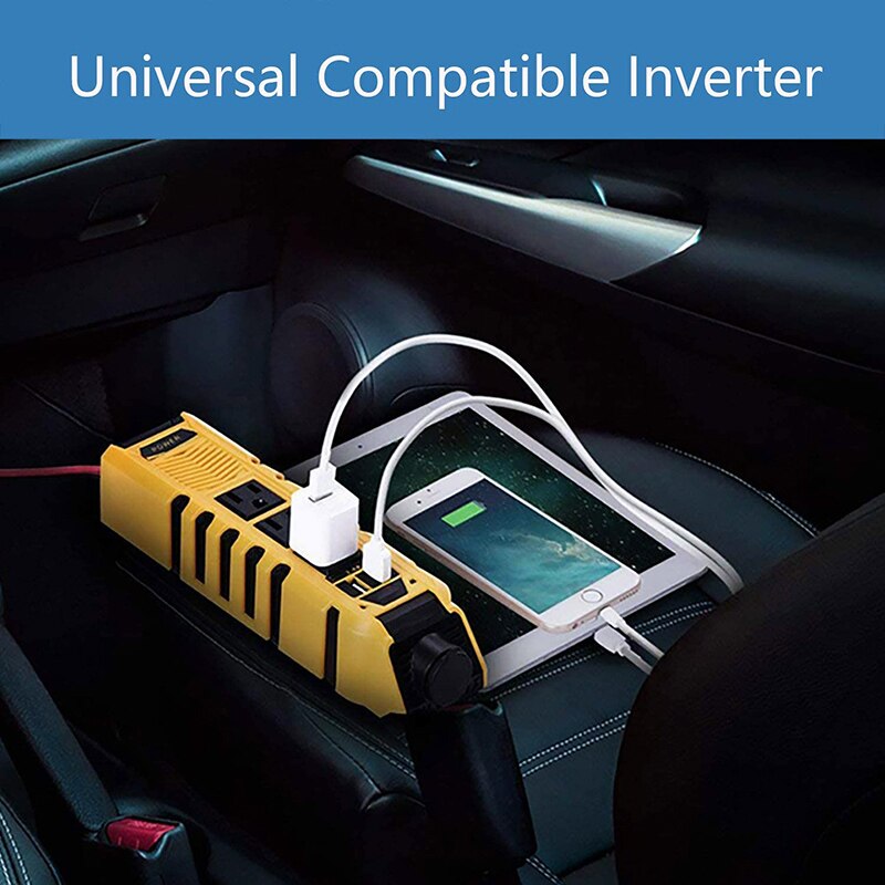 TiOODRE Modified Sine Wave Inverter 12V 110V 60Hz 150W 300W Voltage Transformer Power Converter Car Inverter