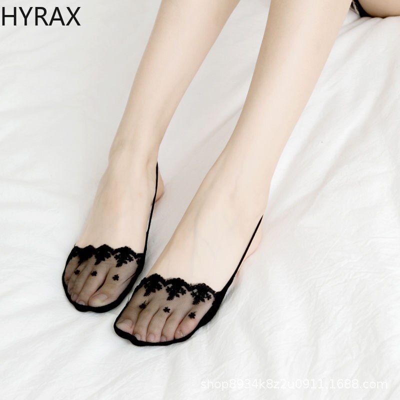 Hyrax Onzichtbare Boot Sokken Hoge Hakken Ondiepe Mond Half Palm Sling Kant Sokken Naam Luxe Hyrax Sokken