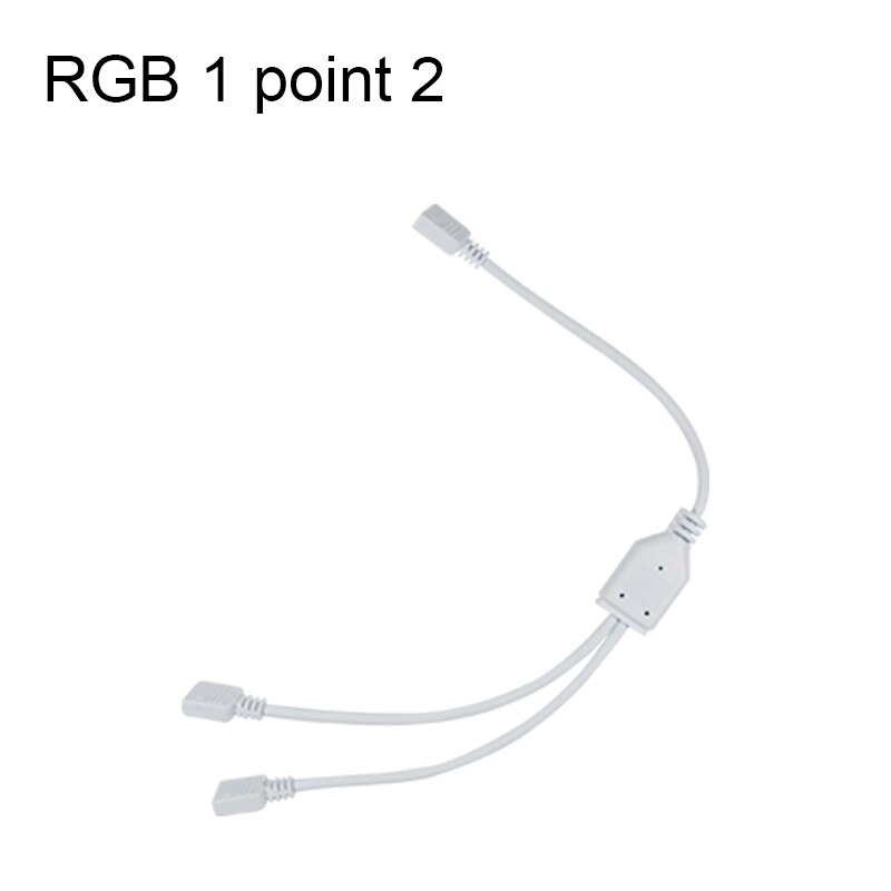 2835 ledet stripe adapter tilbehør 4- pin kontakt 24- nøkkel kontroller 30cm usb rgb 1 poeng 2 splitter: Rgb 1 poeng 2