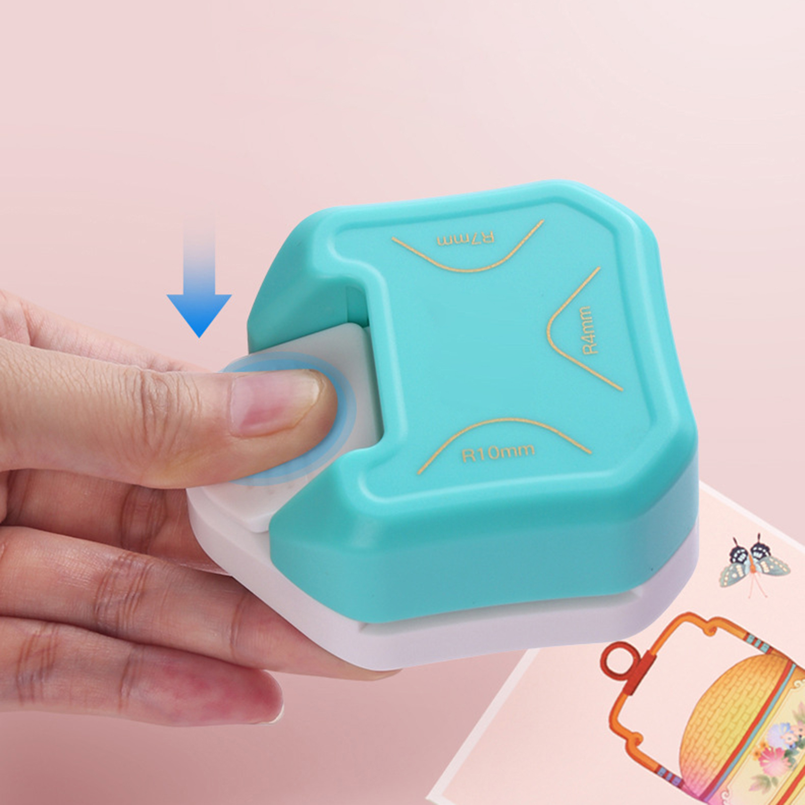 3 In1 Trimmer Corner Rounder Punch Mini Corner R4/R7/R10mm Round Corner Trimmer DIY Paper Cutter Scrapbooking Office Accessories