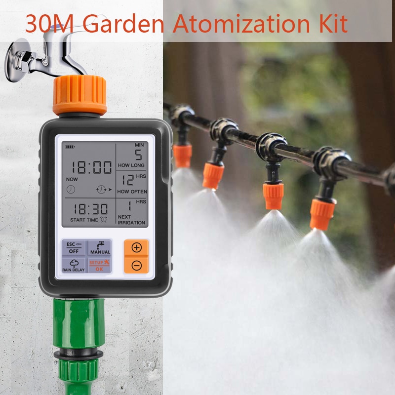 Micro Drip Irrigation System Garden Watering System Adjustable Drippers DIY Kit Irrigation System