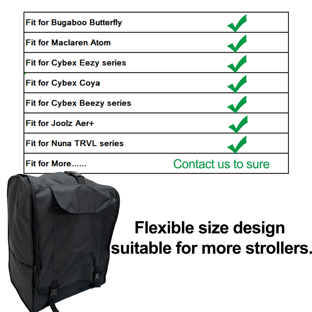 COLU KID ® Kinderwagen reistas, rugzak, kinderwagen opbergaccessoires compatibel met Cybex Coya, Beezy, Eezy kinderwagentjes