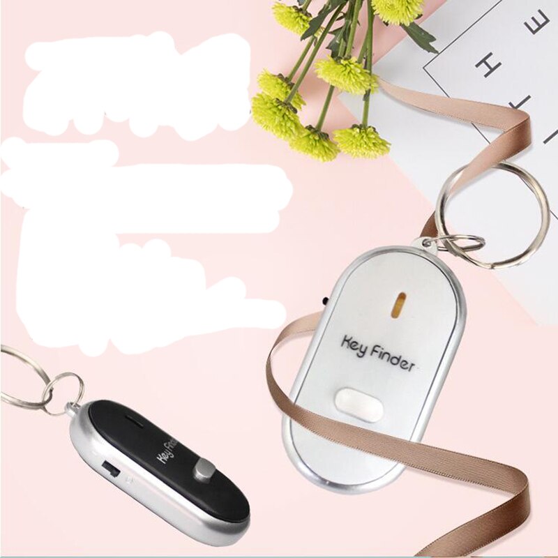 4 Colors Mini LED Whistle Key Finder Flashing Beeping Remote Lost Keyfinder Locator Keyring for children the older