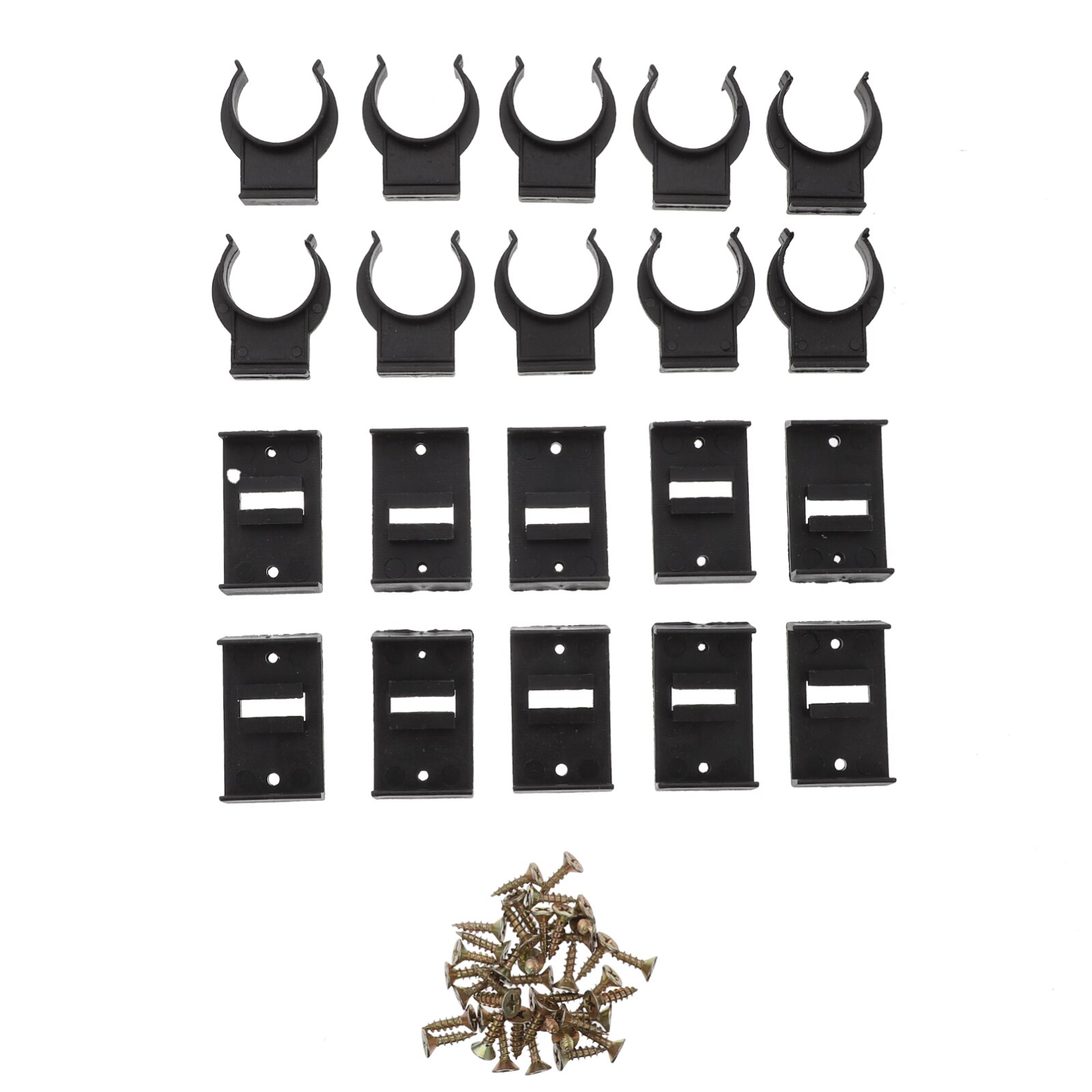 10 Sets Kitchen Kick Board Plinth Clips Cabinets Kick Board Clips with Screws: Default Title