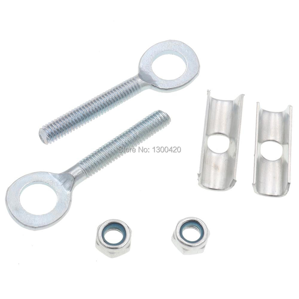 1 Paar Achterwiel As Gat Kettingspanner Richter Voor 49cc 2-Takt 4-Takt Mini Dirt Pit fiets