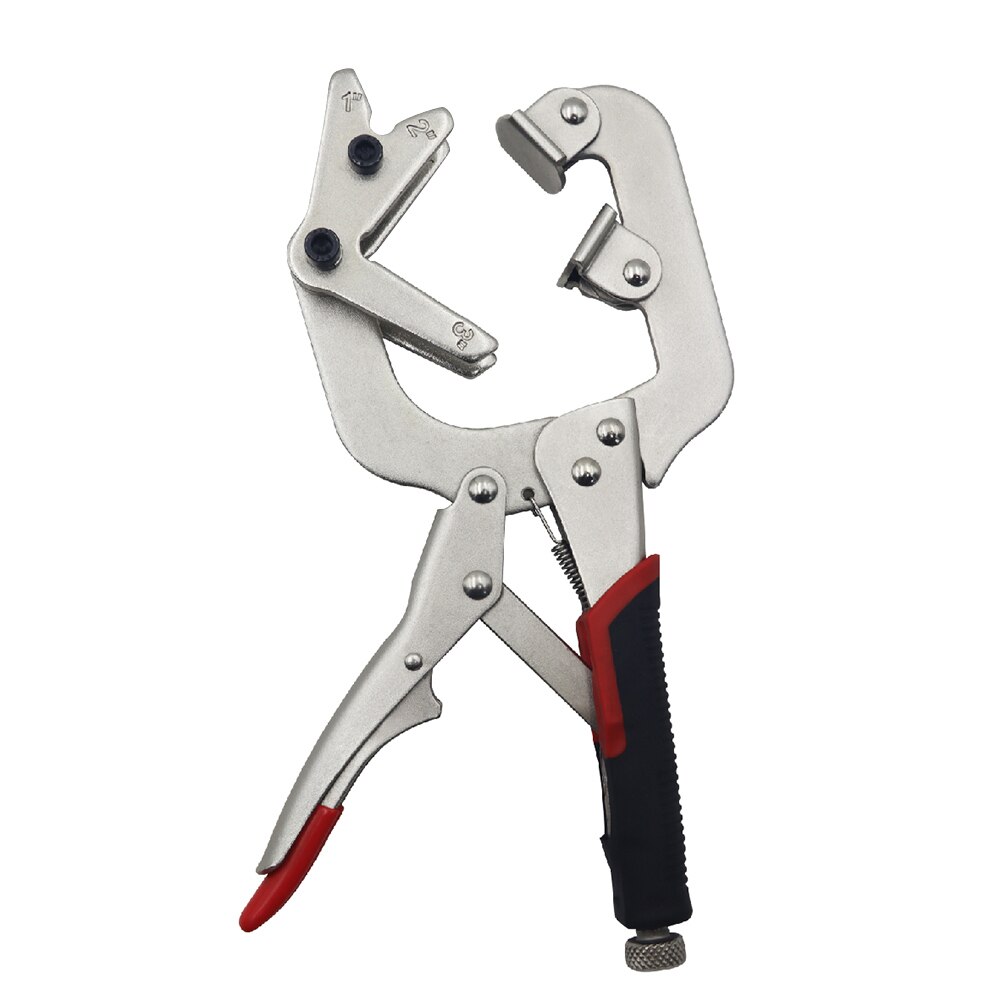 2 in 1 C-Clamp Vise Grip Locking Plier Wrench Quick Pliers Pincers Welding Metal Steel Locking Wooden Tenon Locator