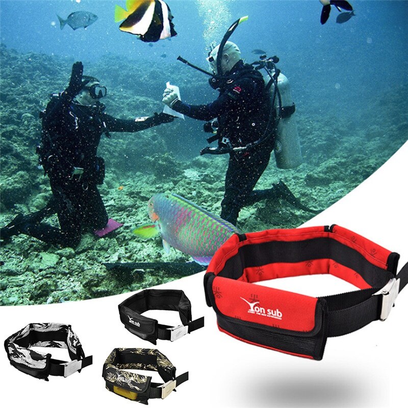 4/3 Pocket Scuba Verstelbare Duiken Gewicht Riem Met Roestvrij Stalen Gesp Water Sport Apparatuur