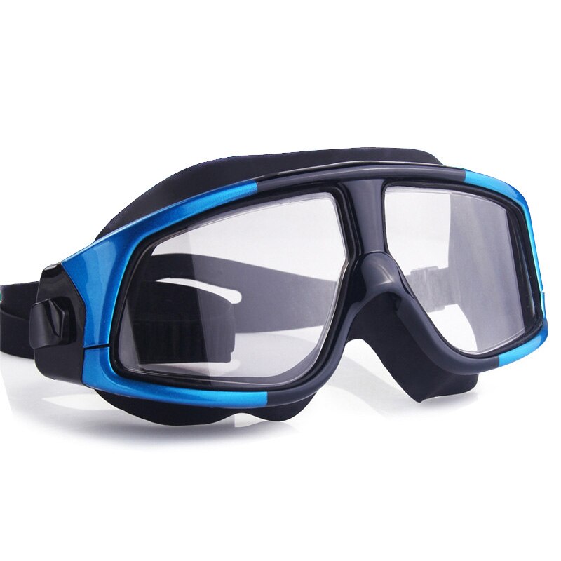 Duże oprawki profesjonalne pływanie wodoodporne miękkie okulary silikonowe okulary pływackie anty-mgła UV mężczyźni kobiety gogle dla kobiet mężczyzn: 5