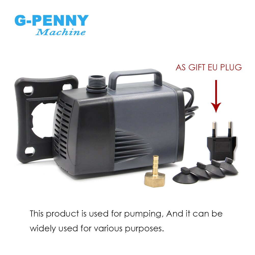 pump 60w 220V water pump max head 3m max flow 3000L/H Multi-function submersible pump!