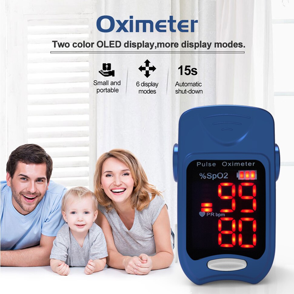 Vingertop Oximeter Huishouden Digitale Bloed Zuurstof Thuis Familie Pulse Oxymeter Vinger Pulsoxymeter SPO2 Gezondheidszorg
