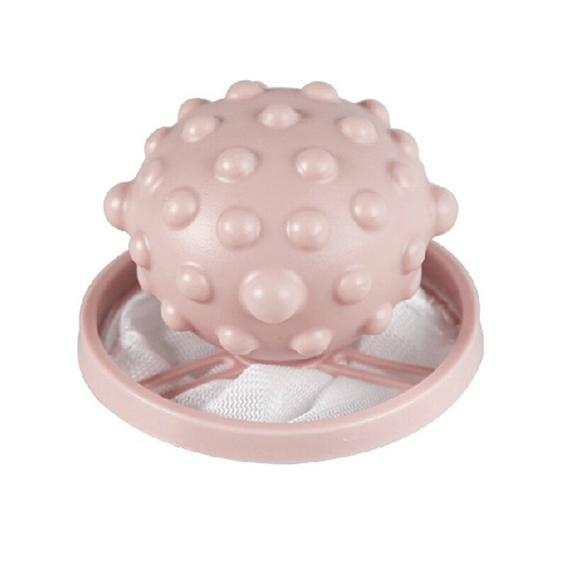 Bolsa Flotante de Lavadora para Recoger Pelusas y Pelos de Mascotas, Bola de Malla de Limpieza para Ropa y para Eliminar Cabellos: Upgrade Pink