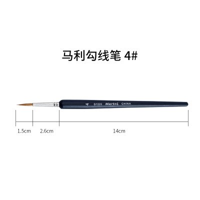 9 stuks make-up tekenpen kwasten fijn handgeschilderd dun haaklijn pen nylon kwast acryl verfpen kunstbenodigdheden: 4