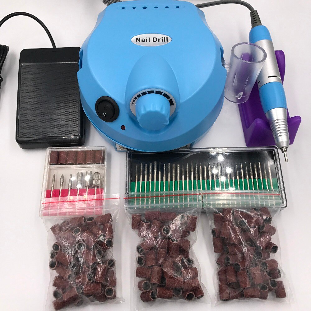 30000 RPM Pro Electric Nail Art Boor File Bits Machine Manicure Kit Professionele Salon Thuis Nail Gereedschap set