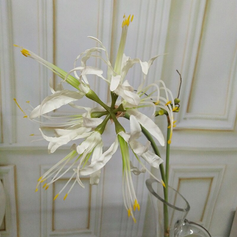 Fleurs artificielles higanbana, 2 fourchettes, simulation de branches d'orchidées, décoration de mariage à domicile