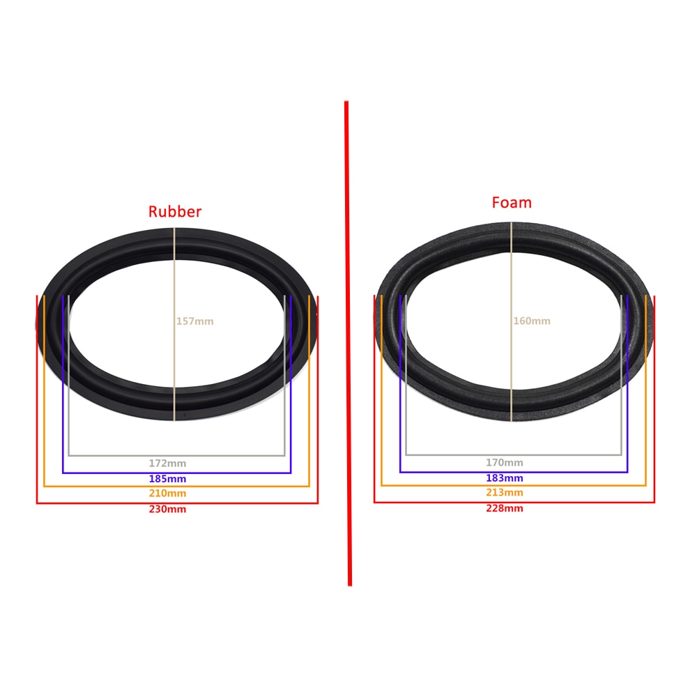 6X9 inch Speaker Surround Rand Woofer Repareren Vouwen Rand Subwoofer Ring DIY Reparatie Accessoires Speaker Schorsing