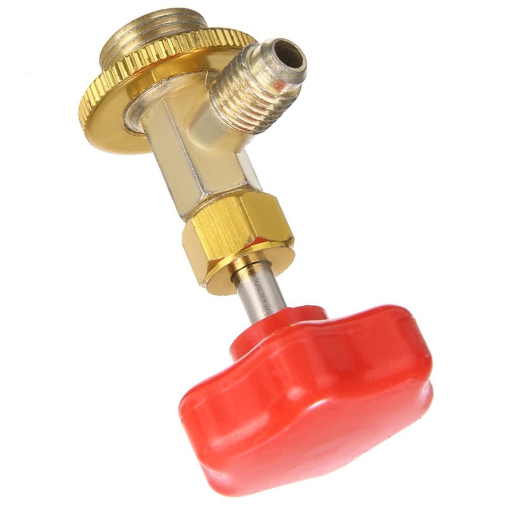 For Car Air Conditioning Refrigerant Open 1PC SAE Auto AC Can Tap Valve Bottle Opener R134a M14 / 1/4" Leak-proof Switch
