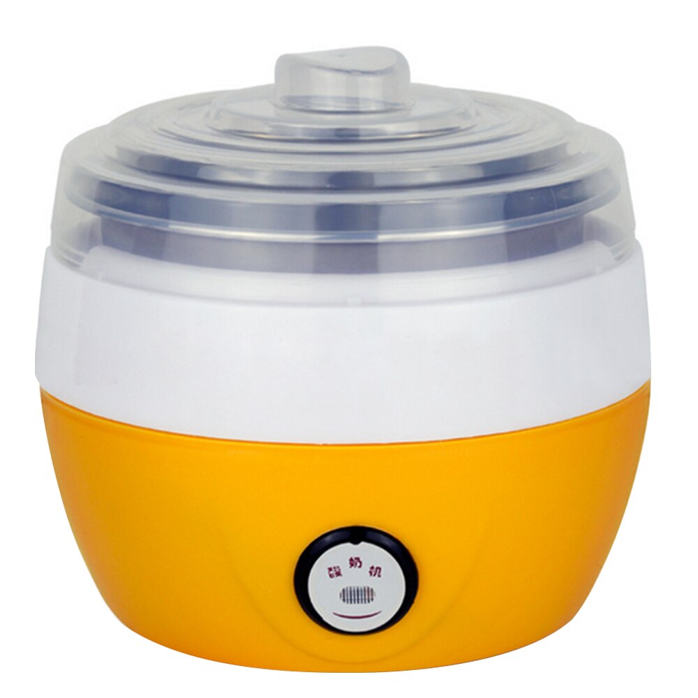 Behokic mini 220v 1l elektrisk automatisk yoghurt maker maskine yoghurt diy værktøj plast liner container kithchen apparat: Orange