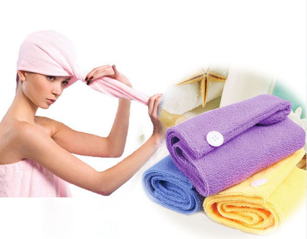 Soft Ladies Magic Hair Drying Towel/Hat/Cap Quick Dry Bath MEL#3479