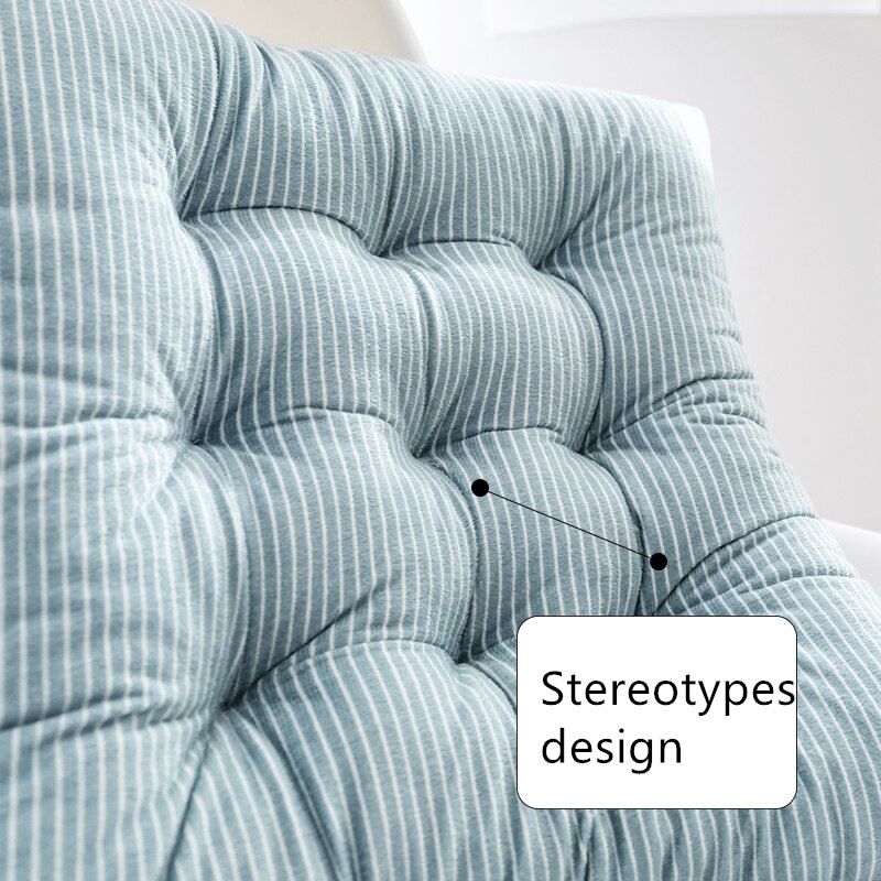 1pc 35*35cm Plush Chair Cushion Dining table Chair cushion Autumn and Winter Stripes Thickening Chair Cushion