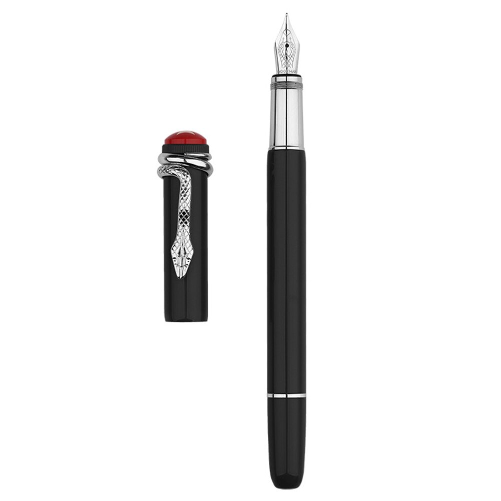 Bolígrafo De Metal Moonman F9 absorbente de tinta suave para oficina, negocios, escritura, estudiante, papelería clásica de lujo, , serpiente araña: Black A 1 1