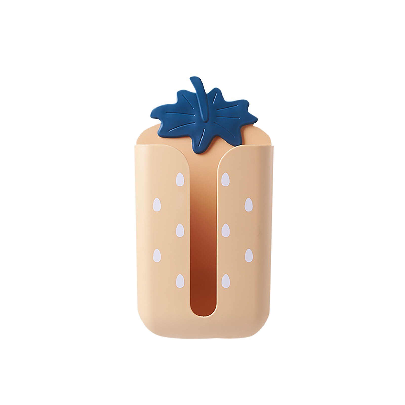 Multifunctional Upside-down Tissue Box Wall-Mounted Toilet Storage Box Modern Style Household Wall-Mounted Tissue box F: Orange 