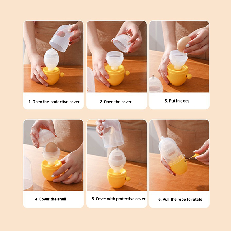 Egg Puller Hand Pulling Egg Shake Tool Egg White Egg Yolk Mixing Egg Shake Egg Shake Handmade Golden Egg Kitchen Small Tool