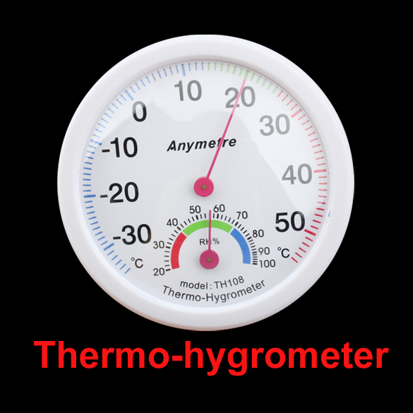 Higrotermógrafo mecánico para el hogar, medidor de temperatura de pared, humedad, Dial, termómetro, higrómetro para habitación, Detector de humedad