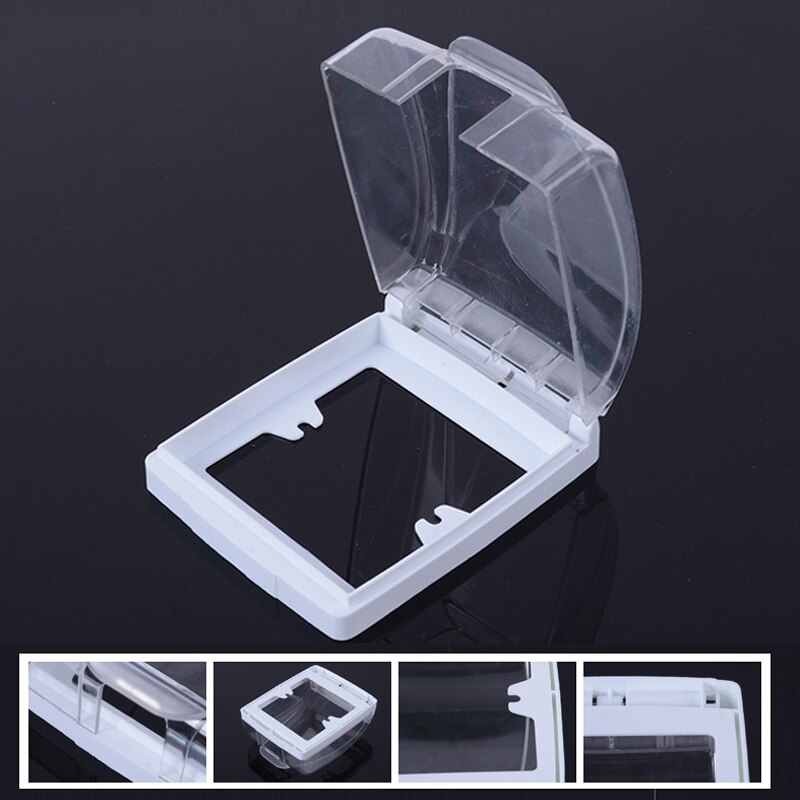 Economical Plastic Switch Waterproof Cover Box Wall Light Socket Doorbell Flip Cap Cover for Home ds99