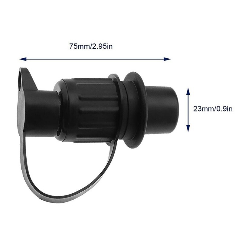 12V European Models Trailer Plug 3-Pin Socket Trailer Waterproof Electric Adapter Trailer Plug For Cars And Trailers