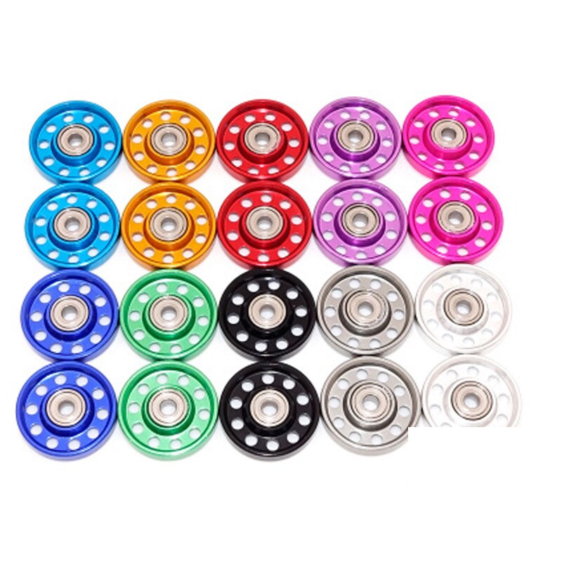 1 set of aluminium alloy 10 holes 13mm rollers for tamiya mini 4wd racing car 1/32 scale