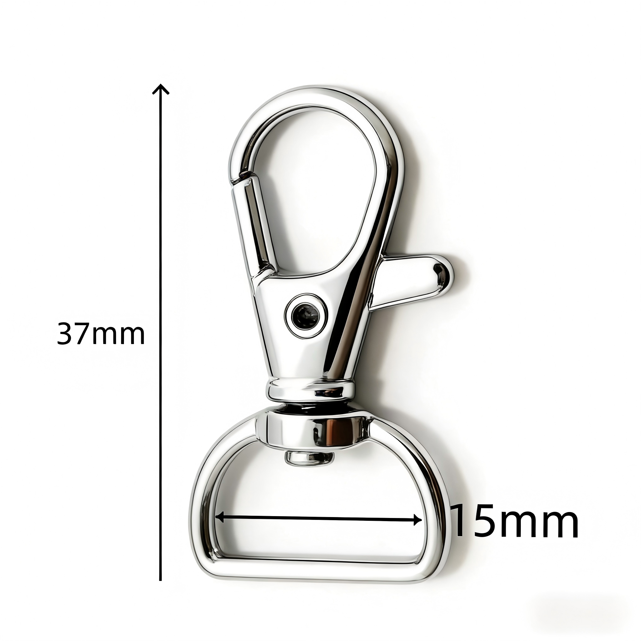 5/20/50/100 STUKS Draaibare Sluitingen Lanyard Karabijnhaken Sleutelhanger Clip Haak Metalen Kreeftklauw Sluiting voor Sleutelhanger Hardware Accessoires: 6 # / Antiek Zilver