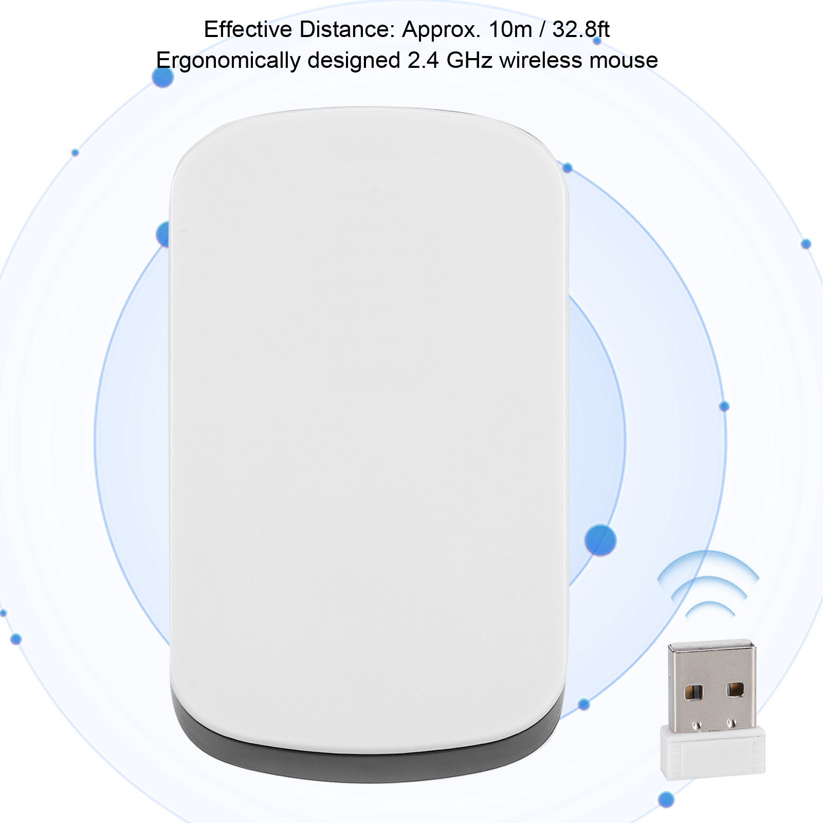 Touch Pad Switch Wireless Computer Mouse 1200 DPI USB Optical 2.4G Receiver Super Slim Mouse For PC Laptop