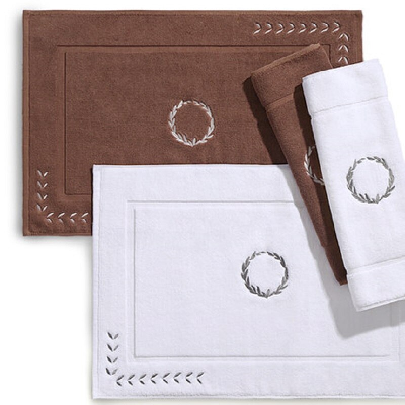 100%  bomull hotell hem golv handduk matta jaquard halkfri matta bad matta badrum handdukar vattenabsorberande steg mat pad