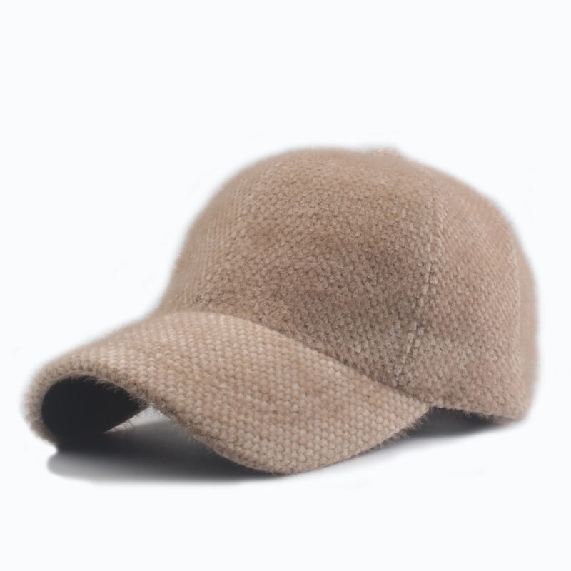 YARBUU-casquette de baseball en laine | Nouvelle à la de , casquette épaisse chaude de couleur Pure, chapeau pour hommes et femmes, chapeaux: deep coffee