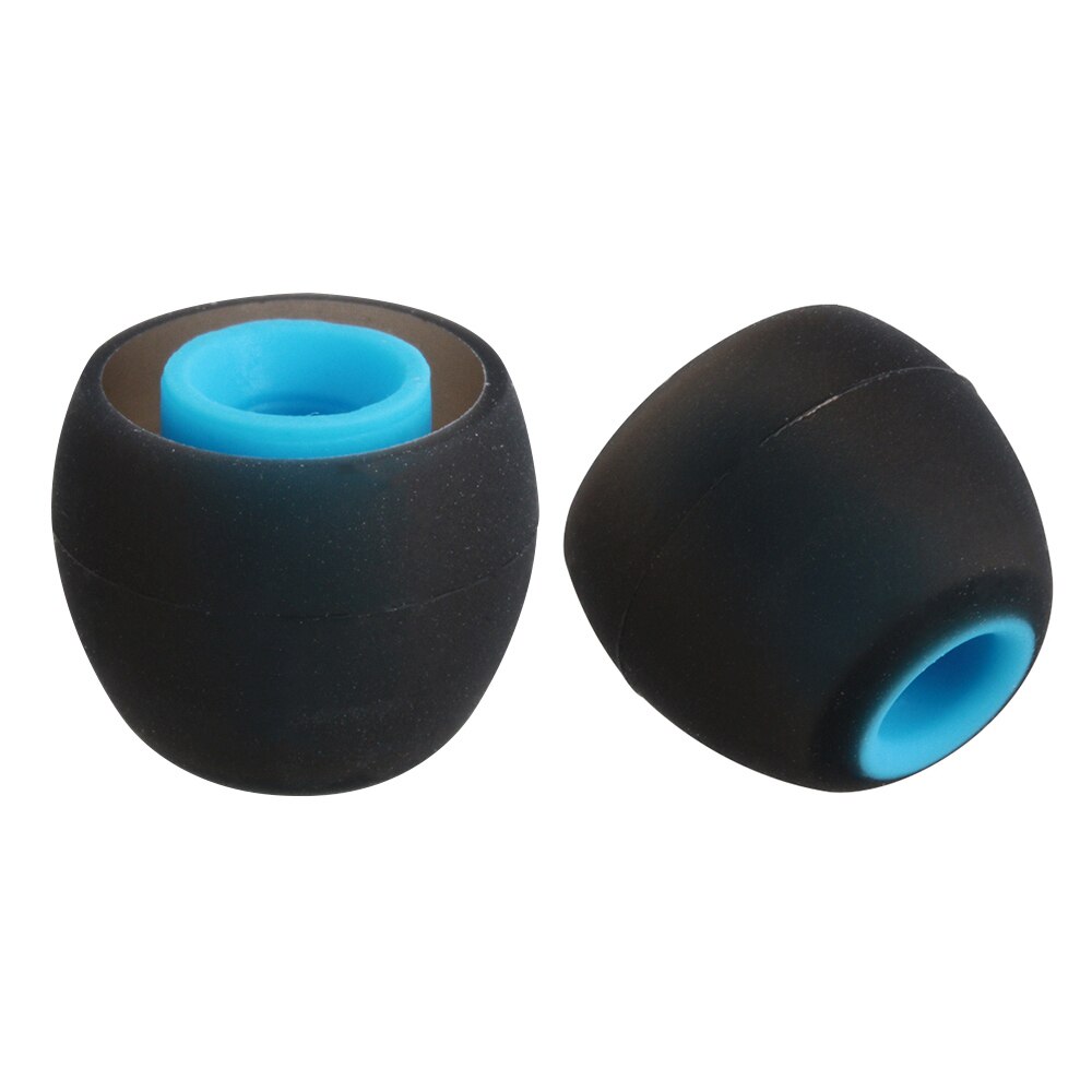 Universal 12pcs/6pairs 3.8mm Durable In-ear Earphone Headphone Earbuds Replacement Silicone Rubber Ear Tips: M / Lvory
