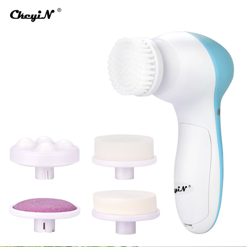 CkeyiN 5 en 1 électrique visage nettoyant brosse pores du visage nettoyage en profondeur Massage élimination de la saleté Vibration soins de la peau dispositif de beauté