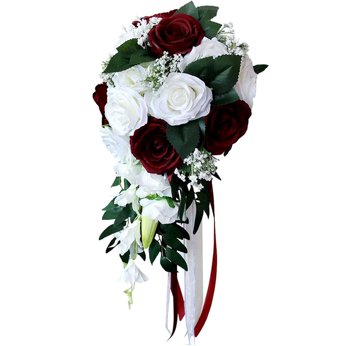 Novia rosa para ramo de novia, flores de mariposa, accesorios nupciales, ramos de novia pequeños, rosas de cinta para decoración de damas de honor