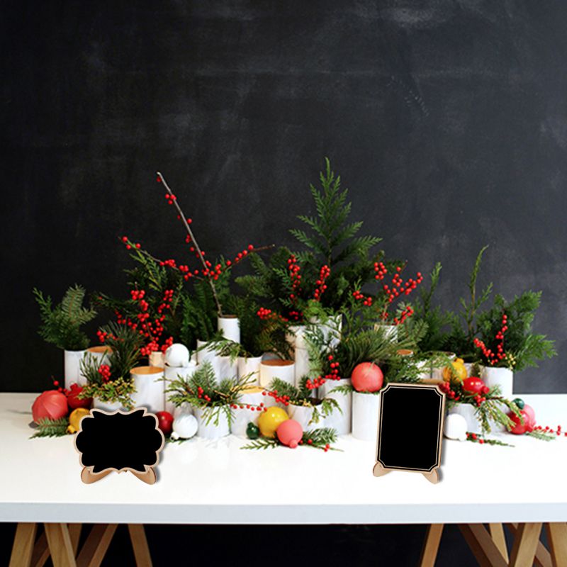 Wedding Party Message Board Small Wood Blackboard Shop Window Decoration.Display Board DIY Props 10PCS.