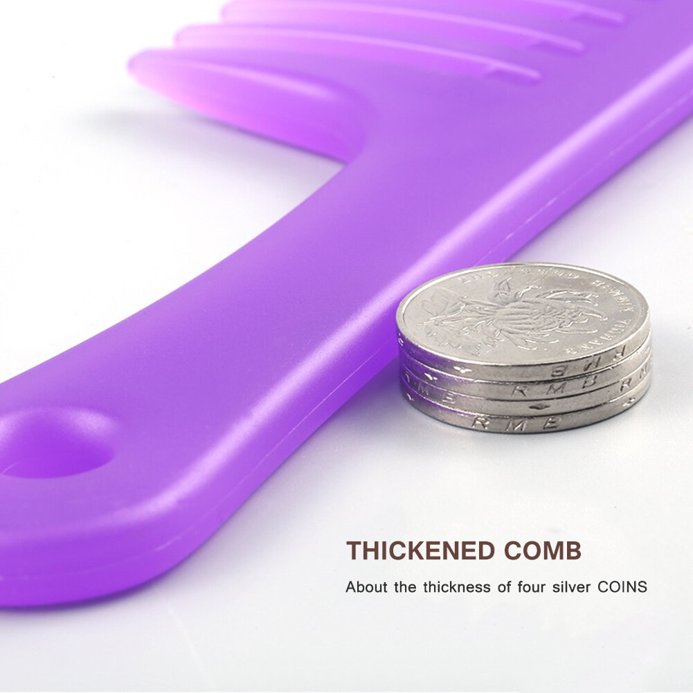 Anti-Statische Grote Grove Kam Kappers Kam Vrouwen Opknoping Gat Handvat Grip Krullend Haar Haarborstel Beauty Kammen