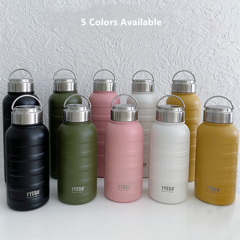 750ml/1000ml podwójny kubek termiczny ze stali nierdzewnej przenośny termos sportowy kreatywny kubek termiczny o dużej pojemności