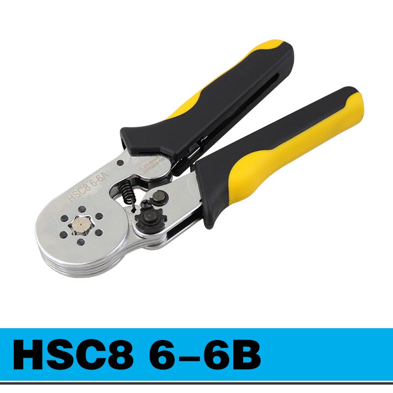 Krimpning miniverktyg kabelpresstång hsc 8 6-6 klämma trådavdragare avbitare tångsats elektriskt uttag krimpverktyg: Hsc 8 6-6b