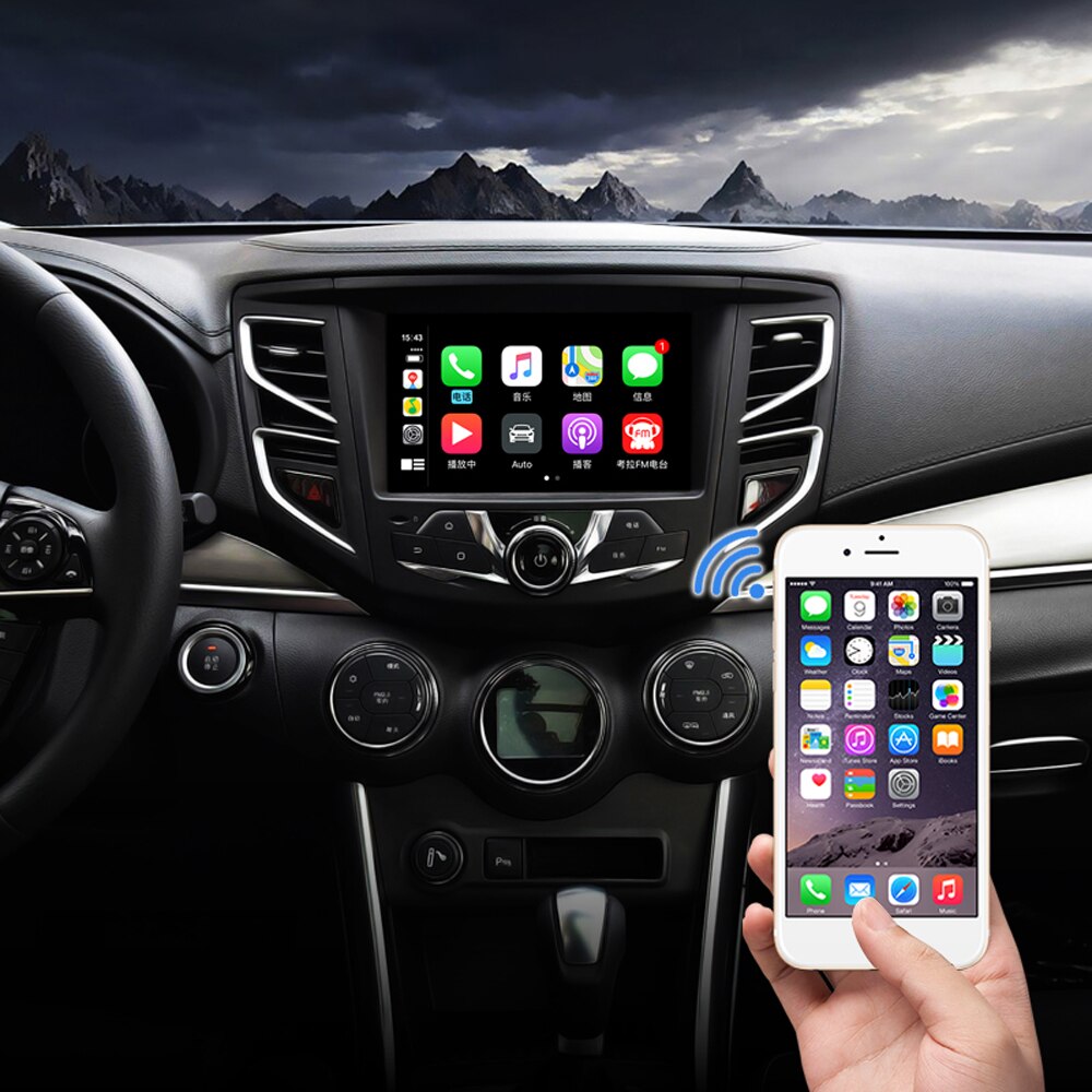 Android Car Navigation iPhone USB Carplay Module Bluetooth Connection Phone Projection Carplay Box Multimedia Player Automobile