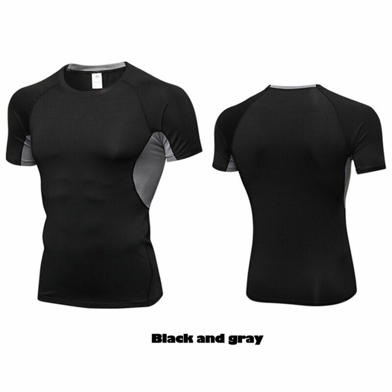 T-Shirt de Sport à manches courtes pour hommes, couche de Base de Compression britannique, haut de Fitness serré