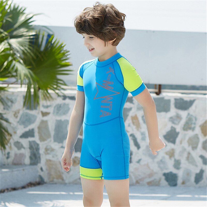 Children's Swimming Diving Surfing Suits Quick Dry Sun Protection Fitting Light One-piece Swimming Suits