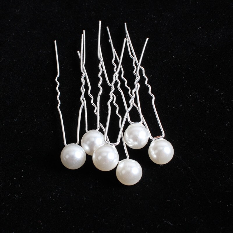 20Pcs Pearl Hair Pins - U Shape Bridal Hair Sticks - Women's Hair Jewelry Accessories