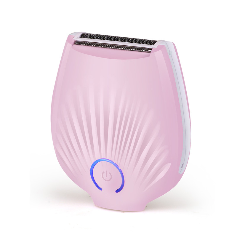 JINDING Women Hair Removal Portable Bikini Trimmer Shaving Machine Lady Shaver USB Rechargeable Electric Razor Body Hair Remover: Pink