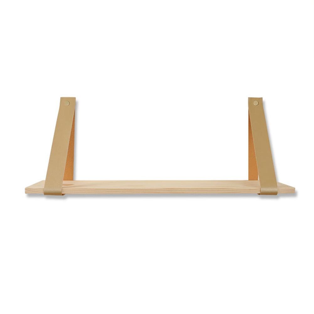 45Cm Houten Muur Plank Legplanken Swing Opknoping Touw Muur Decoratieve Voor Woonkamer Kantoor Slaapkamer: Khaki