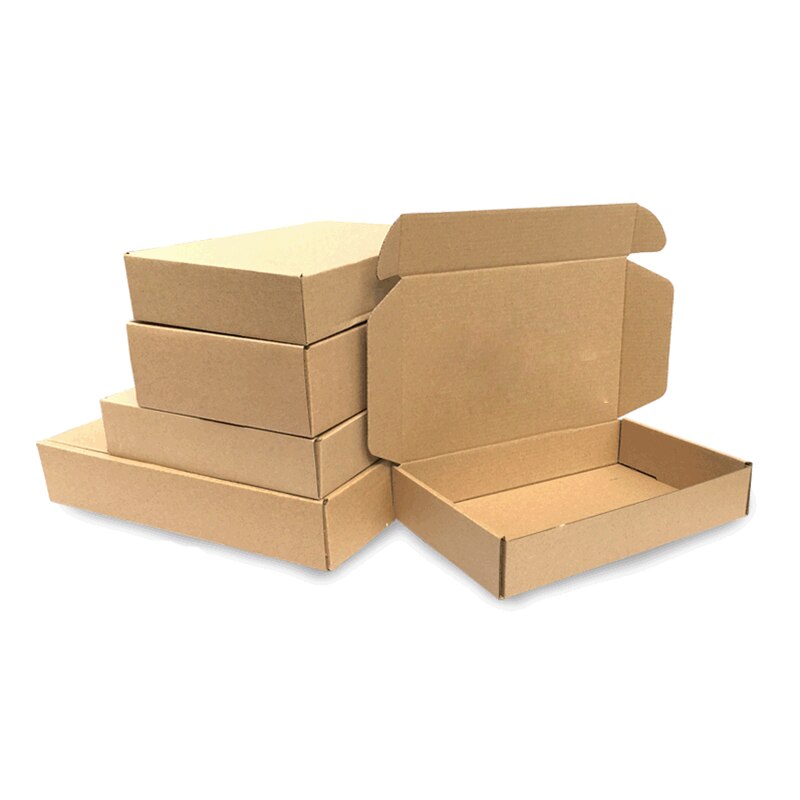 10Pcs Brown Corrugated Box Very Hard Box Mailers Small Jewelry Packaging Courier Boxes Phone Case Express Box Package