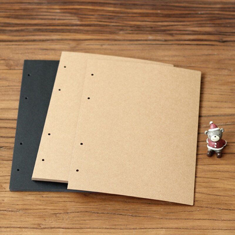 Lisäarkit valokuva -albumille  a4 diy leikekirja paperi käsityöt musta kortti käsintehty sisäarkki sivut paperitavarat